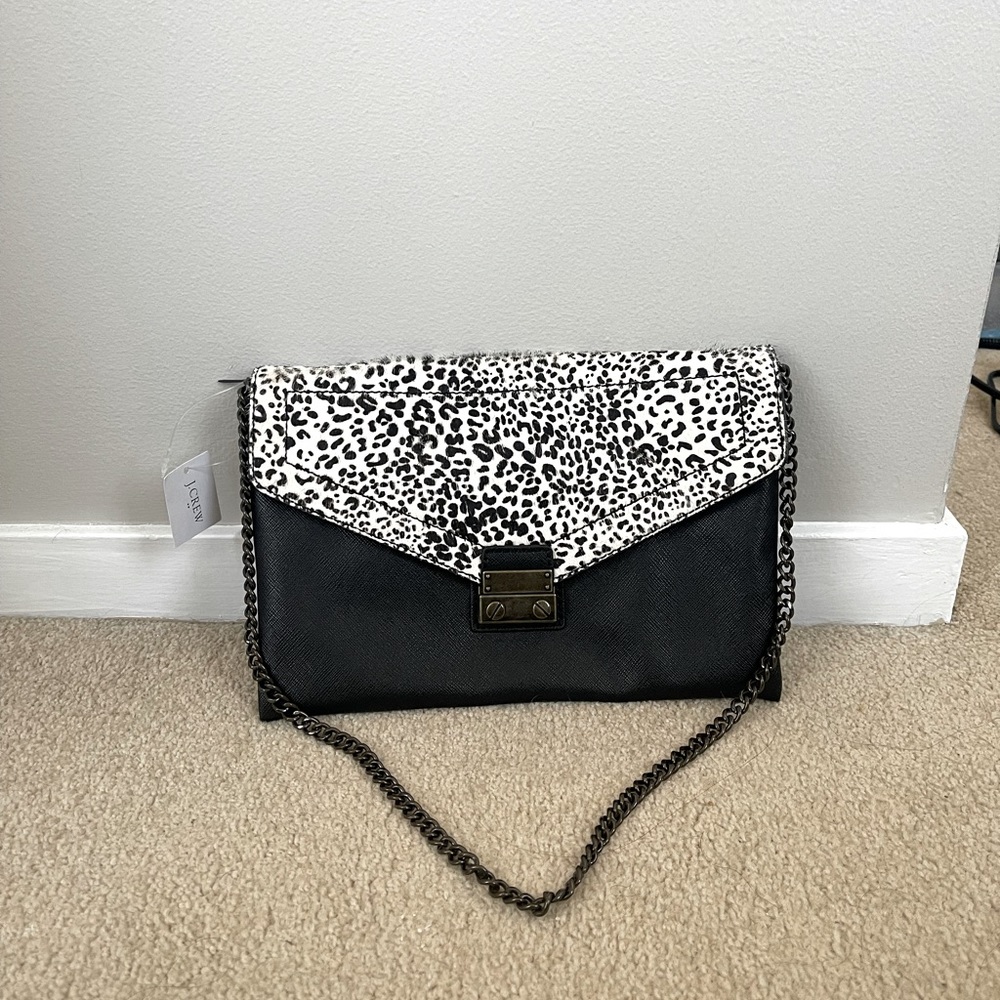 NWT Leopard Print JCrew Shoulder Bag